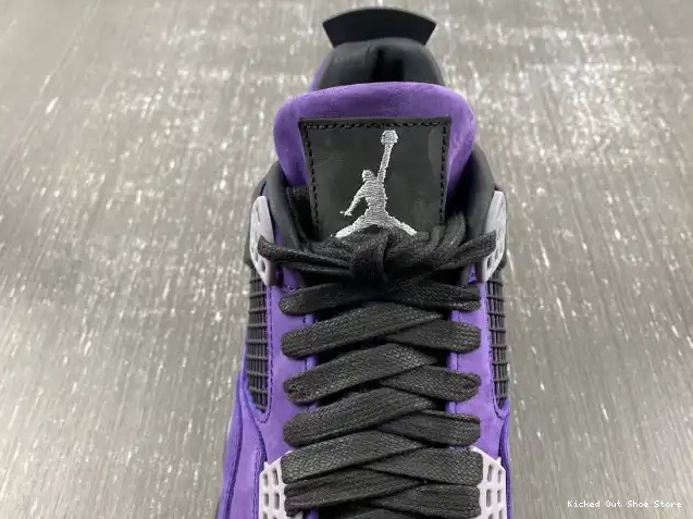 Kick Theory x Suede Scott Jordan 4 Purple Air Travis 0623